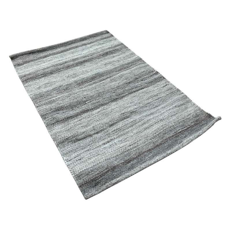 Waltons Of Yorkshire Chambray Stripe Rug Driftwood CSRUGD angled