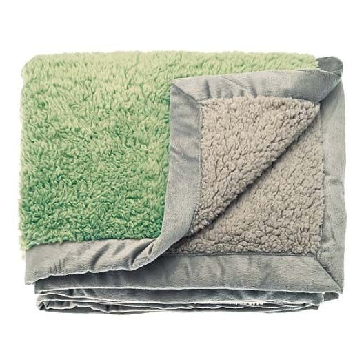 Waltons Of Yorkshire Cosy Sherpa Throw Pistachio AWTCSG folded