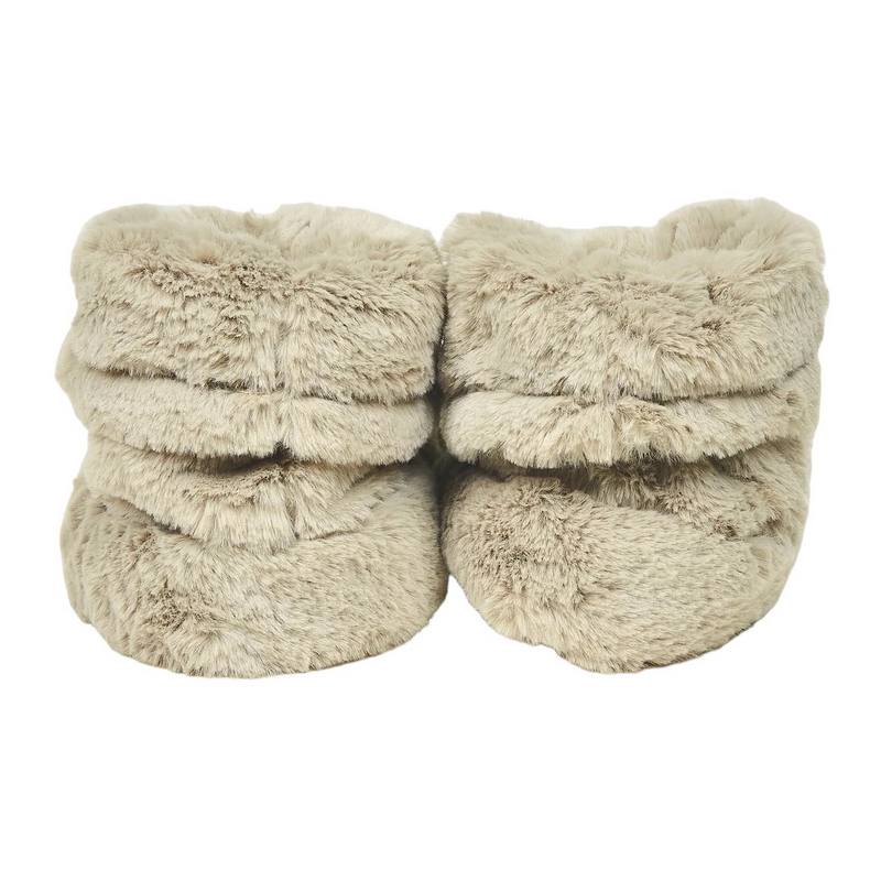 Warmies Microwaveable Luxury Boots Latte LUX-BOO-1back