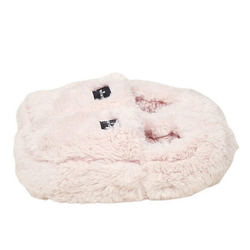 Warmies Microwaveable Slippers in Blossom LUX-SLI-4 side