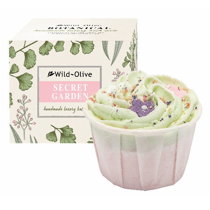 Wild-Olive Luxury Bath Melt Secret Garden Boxed front