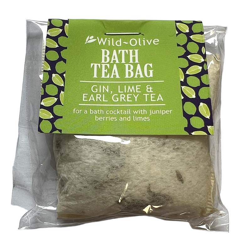 Wild-Olive Bath Teabag Gin Lime and Earl Grey tea bag