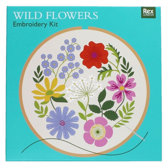 Wild Flowers Embroidery Kit 29996 box front