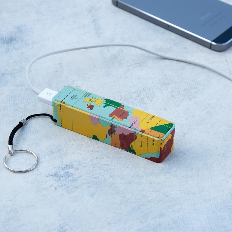 World Map USB Portable Charger 26719 lifestyle