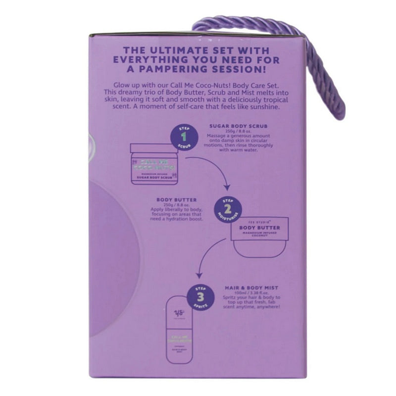 Yes Studio Call Me Coco-nuts! Body Care Set YS02CBCSN box side