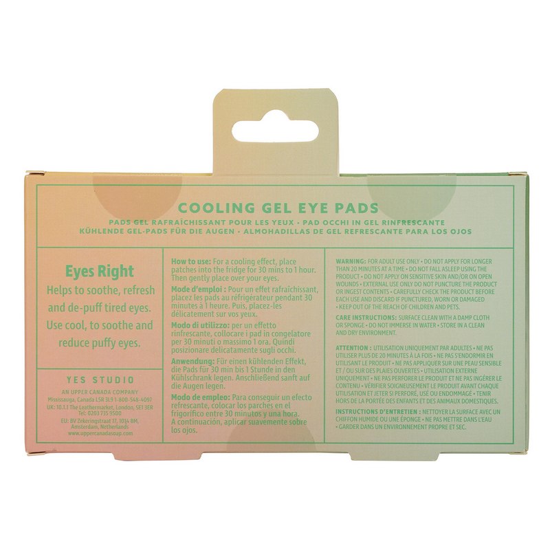 Yes Studio Cooling Gel Eye Pads The Zest Life YS0038YW rear