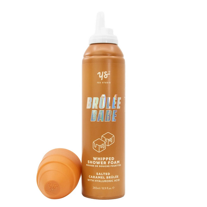 Yes Studio Whipped Shower Foam Salted Caramel Brulée YSSF04SCB open