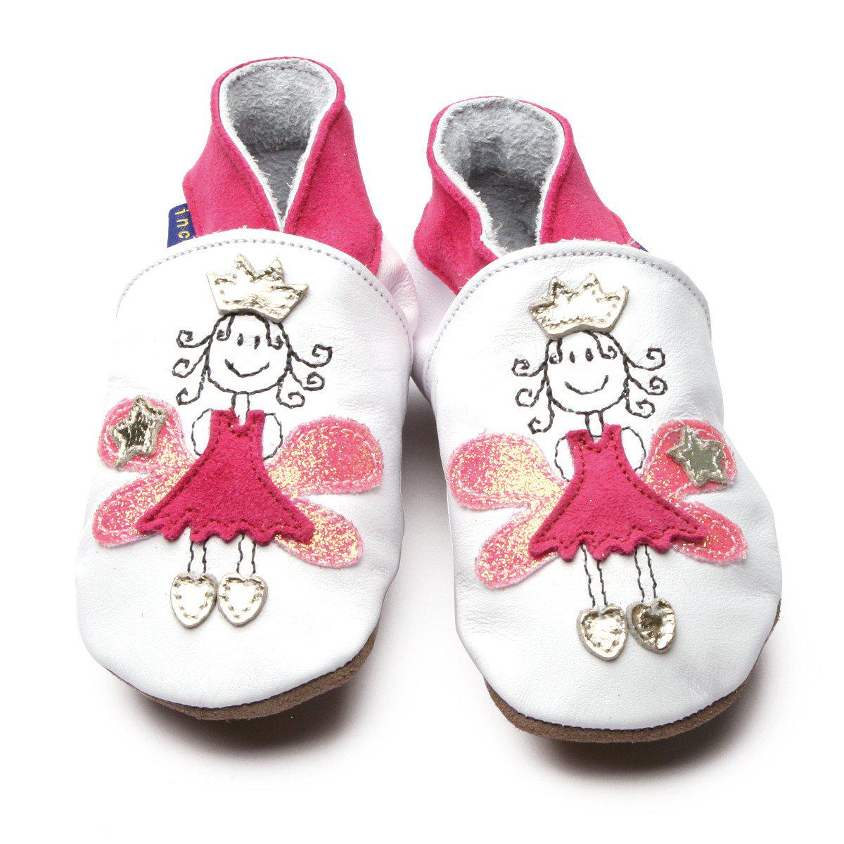 Fairy Princess White/Pink Booties