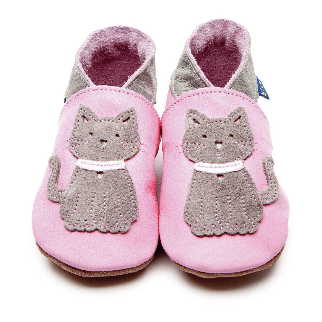 Meeow Baby Pink/Grey Booties