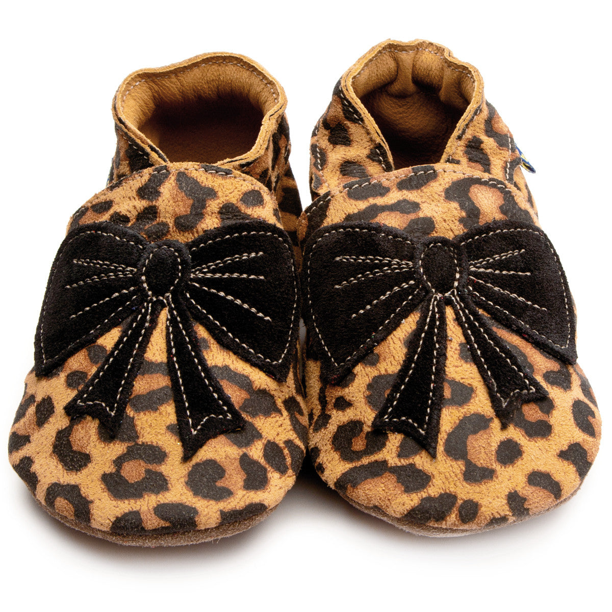 Bow Leopard/Black Booties