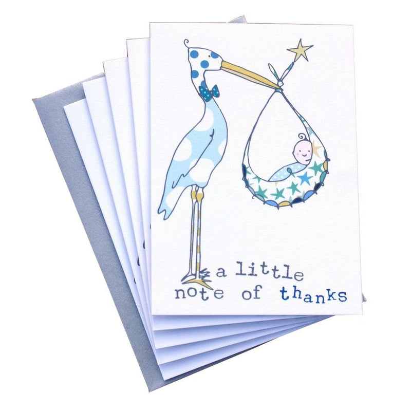 A Little Note Of Thanks Baby Boy 5 Mini Card Pack