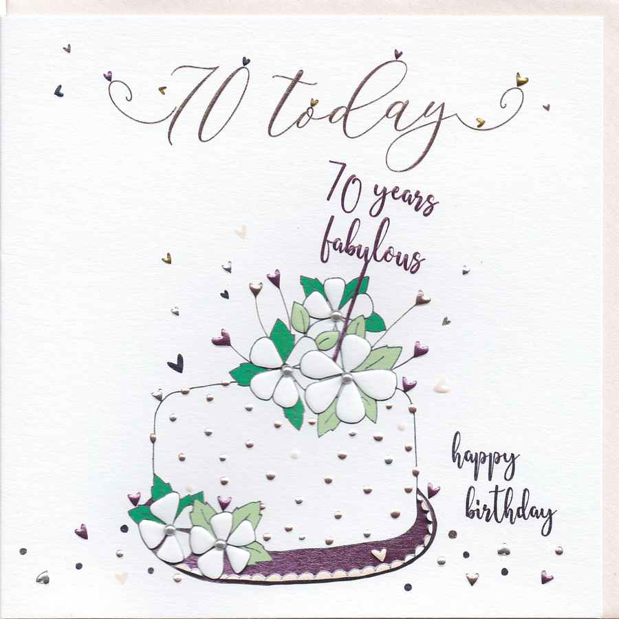 70 Today Happy Birthday card