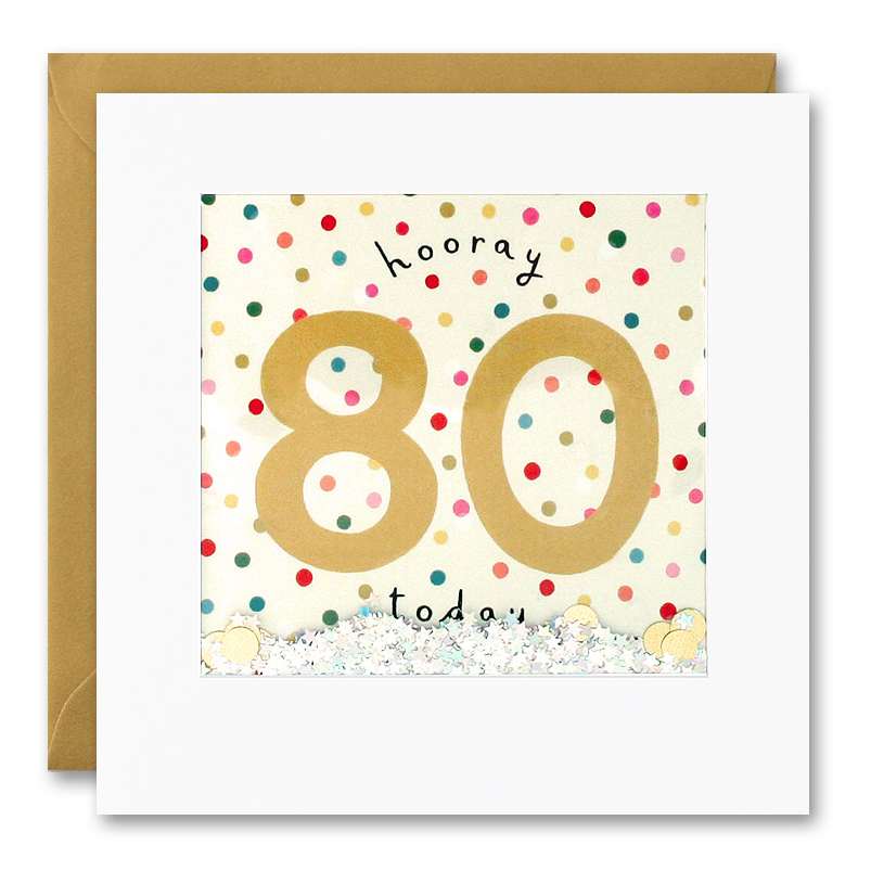 Shakies Birthday Card 80 Today Hooray