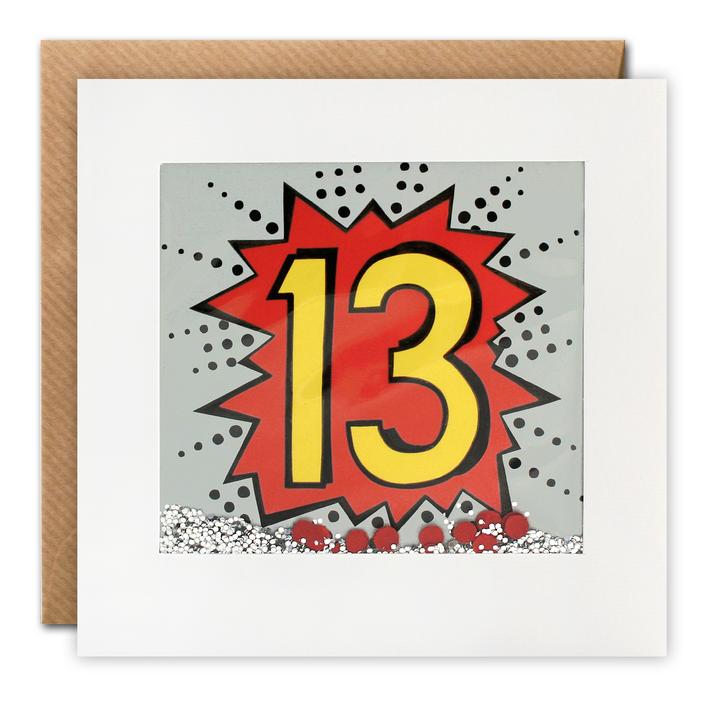 Age 13 Kapow Shakies Card