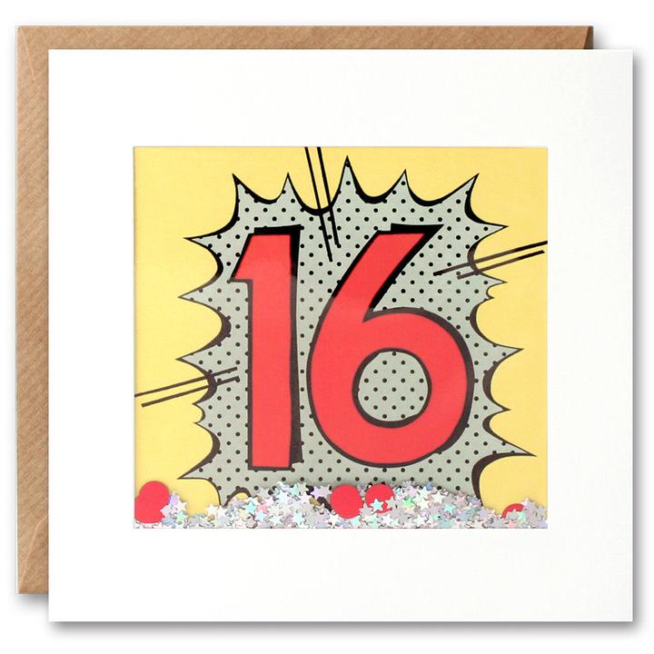 Age 16 Kapow Shakies Card PK2498