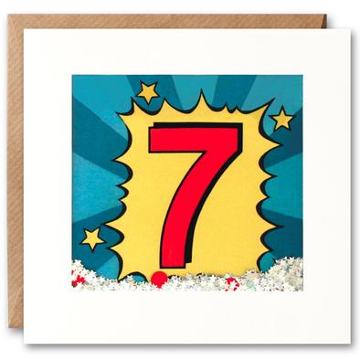 Age 7 Kapow Shakies Card PK2672