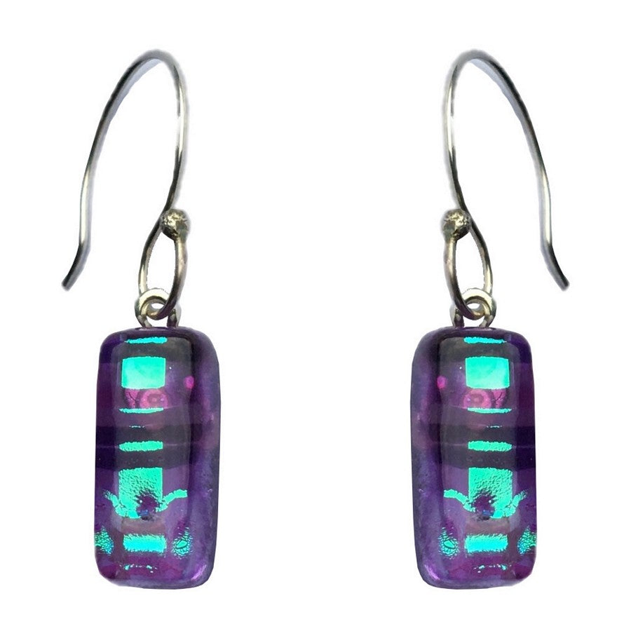 Alicia MacInnes Jewellery Tartan Glass Pendant Earrings Cara main