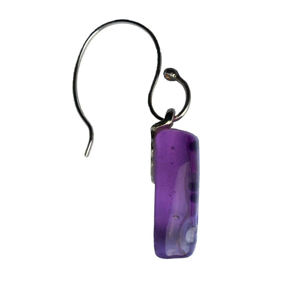 Alicia MacInnes Jewellery Cara Tartan Glass Pendant Earrings side