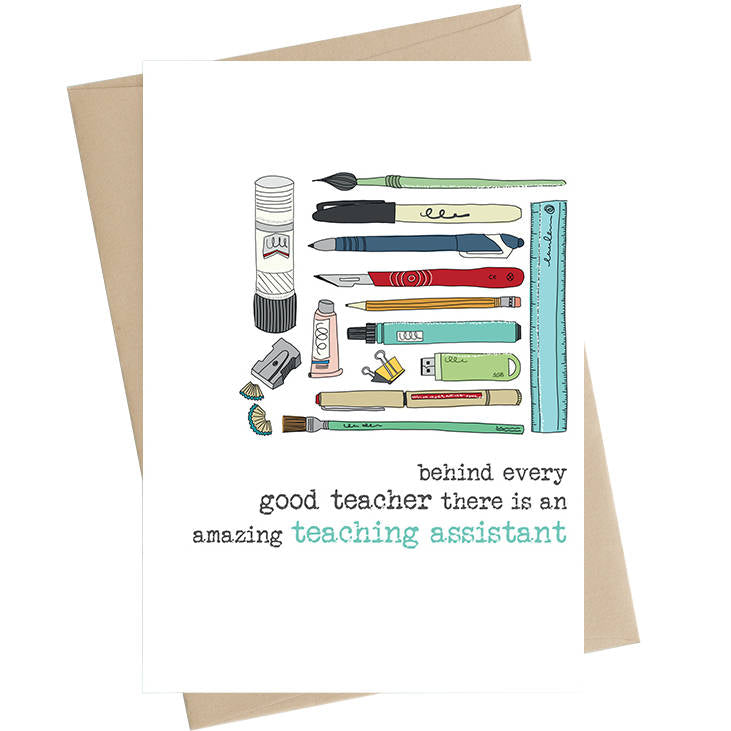 Amazing Teaching Assistant Card WW668