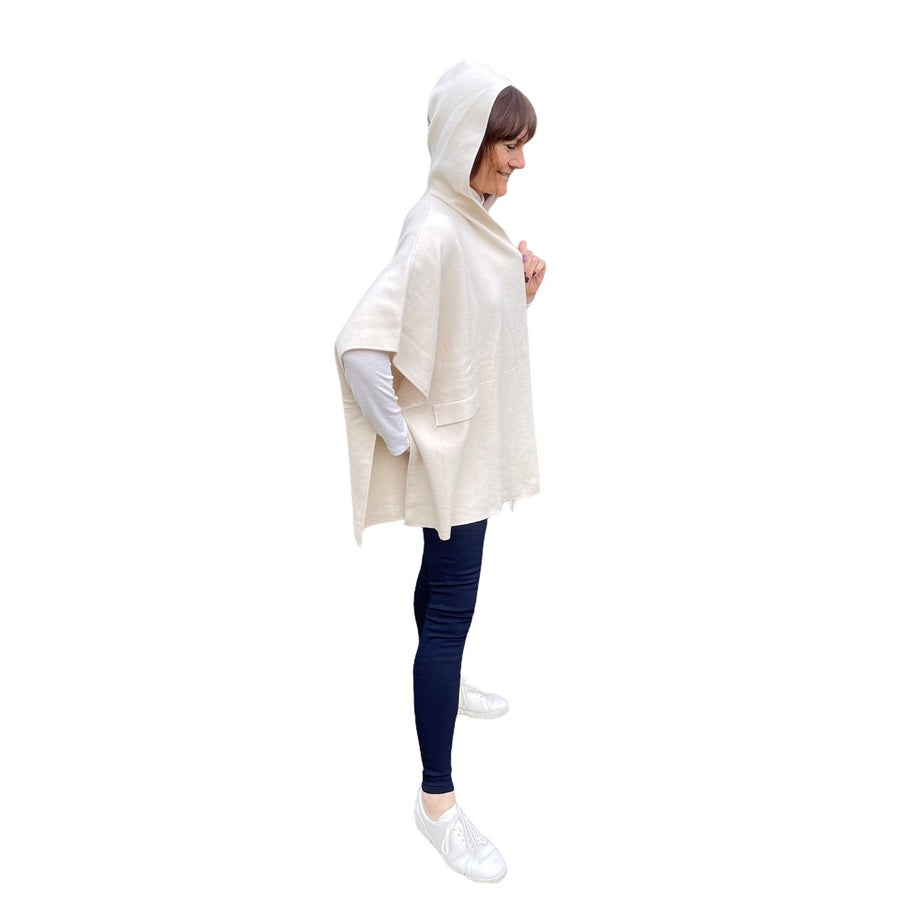 Amazing Woman Hooded Button Cardi-Poncho side