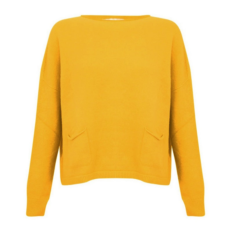 Amazing Woman Jodie Round Neck Jumper Mango front