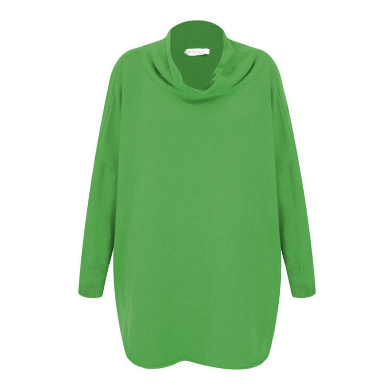 Amazing Woman Vera Oversized Jumper Emerald Green VERA-Emerald front