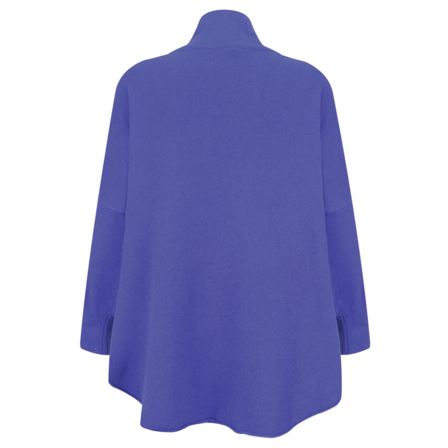 Amazing Woman Vera Oversized Knit Jumper Marled Royal Blue back