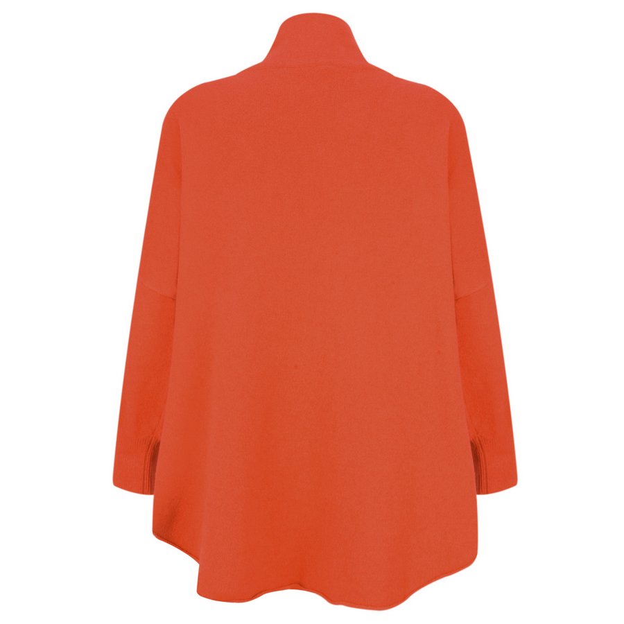 Amazing Woman Vera Oversized Knit Jumper Pumpkin back