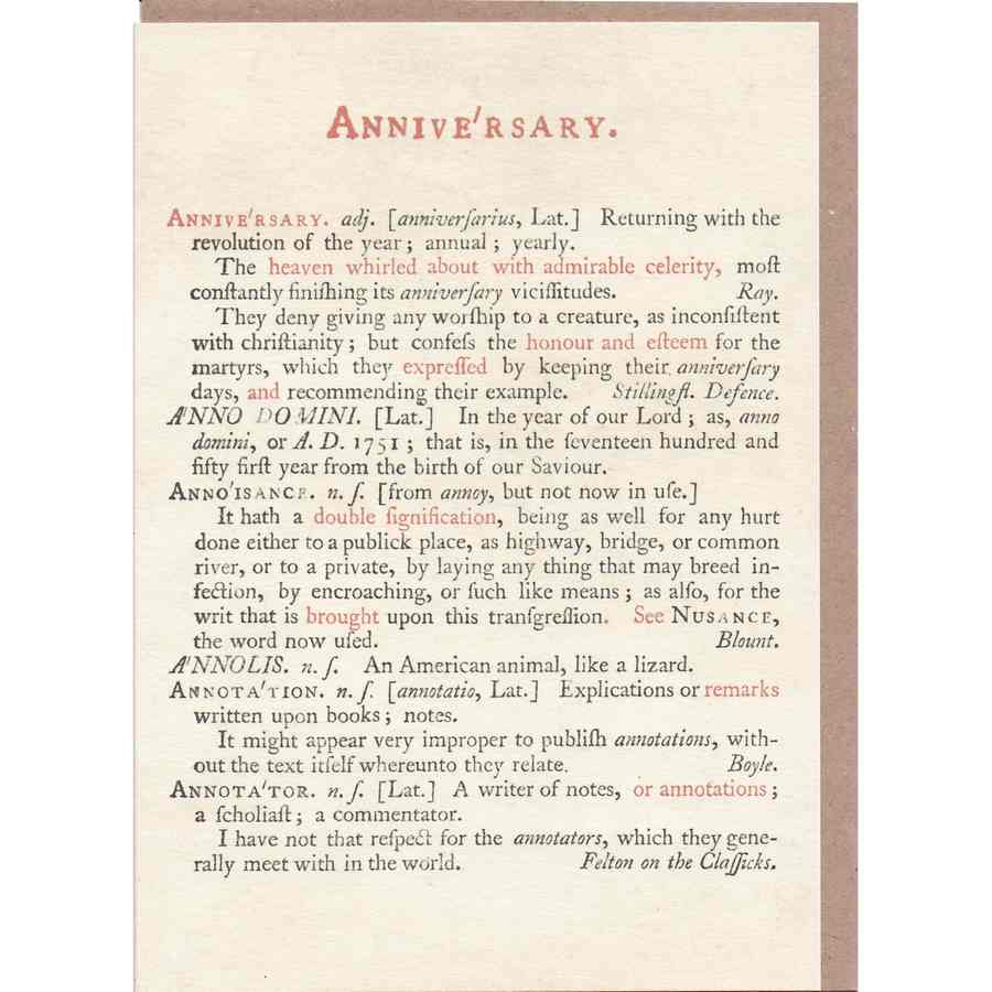 Anniversary Card