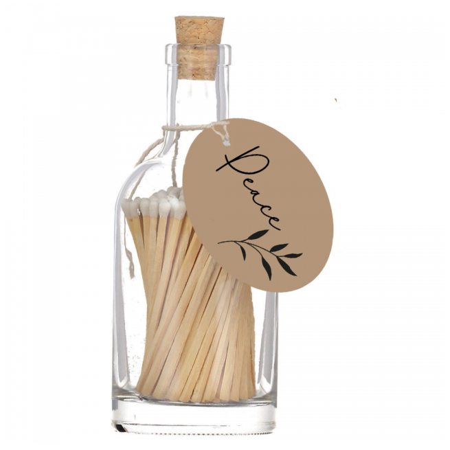 Archivist Gallery Bottle of Matches Peace GB73 front