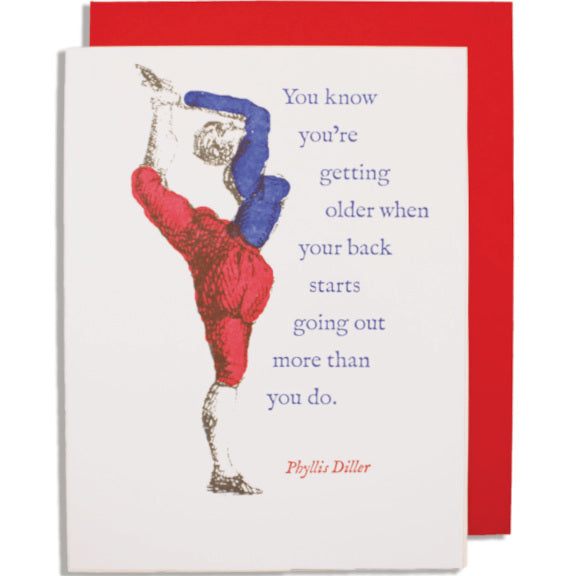 Archivist Gallery Greetings Card You Know You're Getting Older QP137 front