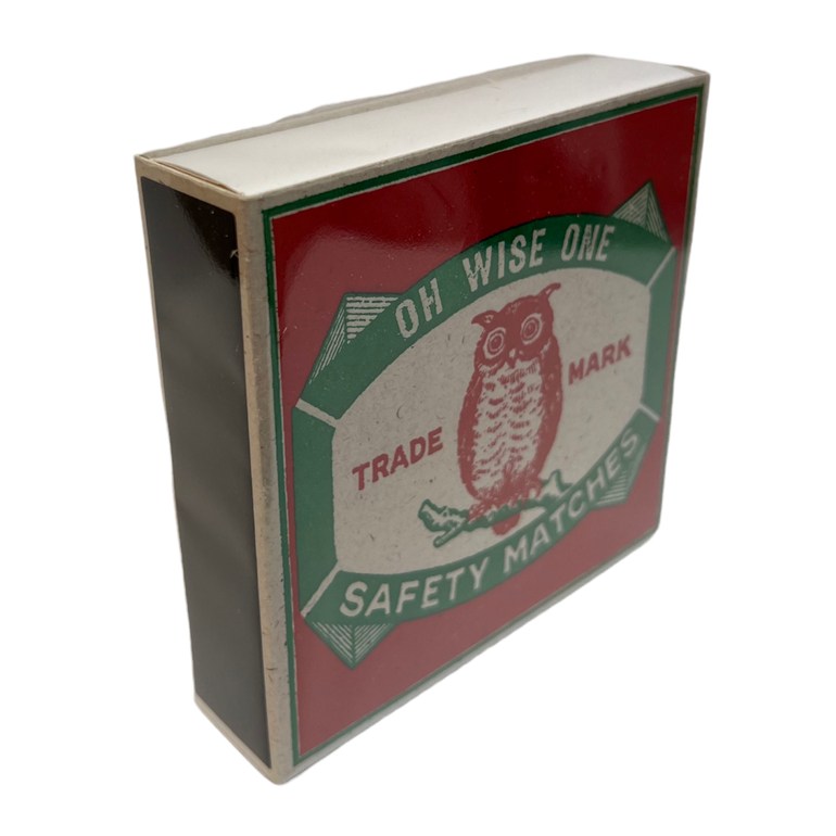 Archivist Gallery Owl Matchbox B142 angled