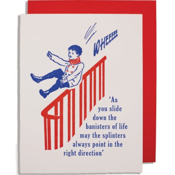 Archivist Greetings Card Banister's of Life QP242 front
