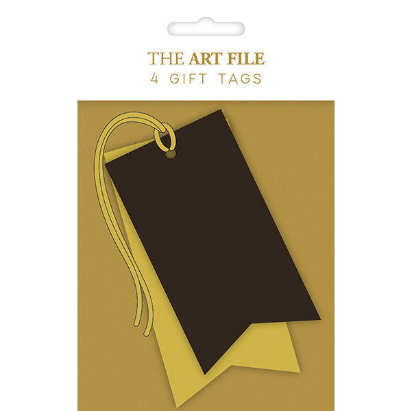 Art File Black & Gold Gift Tags TAG18
