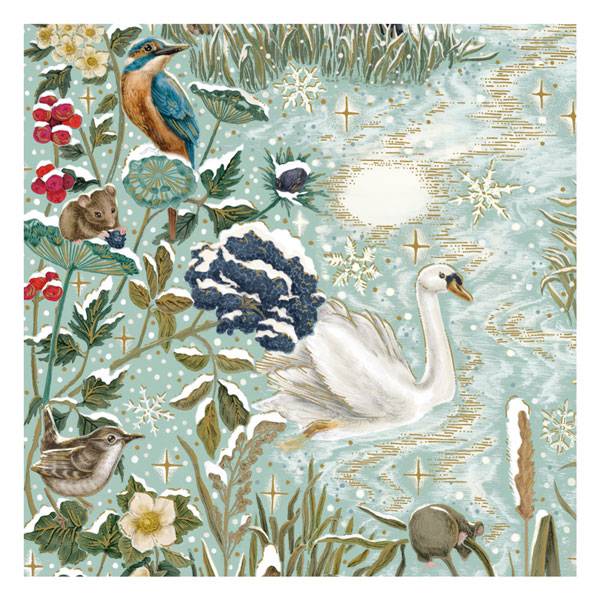 Art File Charity Christmas Cards Frosted River 6 pack XP356 front