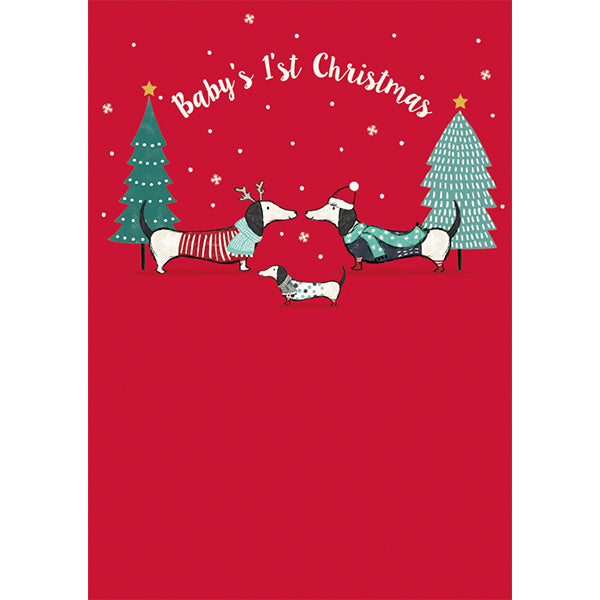 Art File Christmas Card Baby's 1st Christmas AFRX214 front