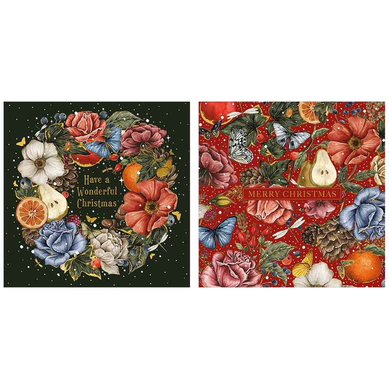 Art File Christmas Cards Decadence 10 Pack WAX87 both