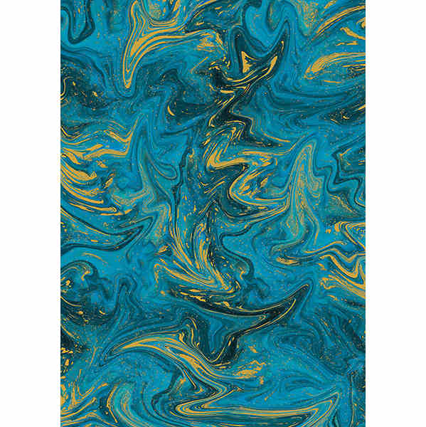 Art File Gift Wrap Paper Blue Marble GW113
