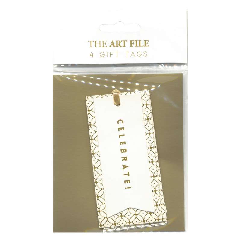 Celebrate Foiled Gift Tags x 4