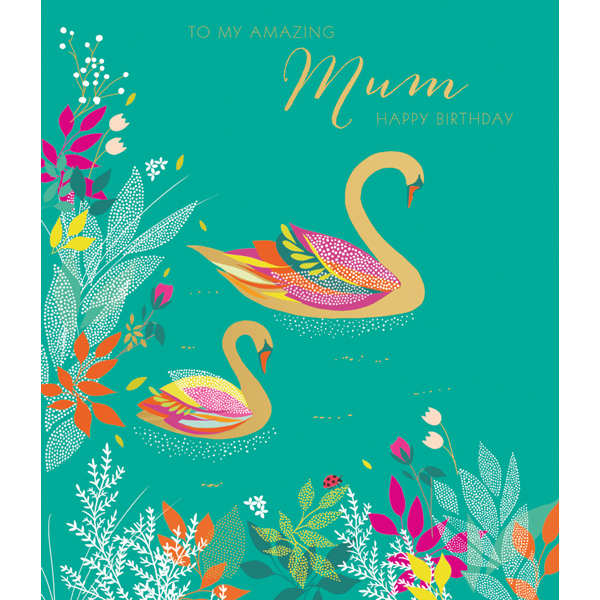 Art File Greetings Card Amazing Mum Happy Birthday SAMR05