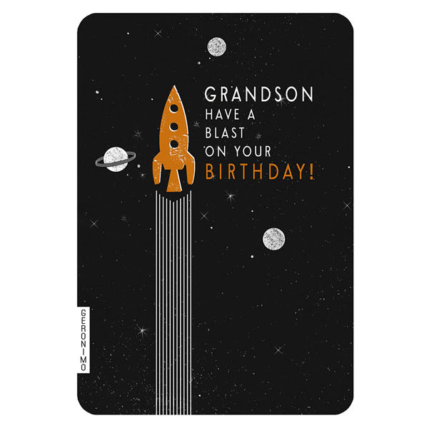 Art File Greetings Card Grandson Have A Blast On Your Birthday GER07