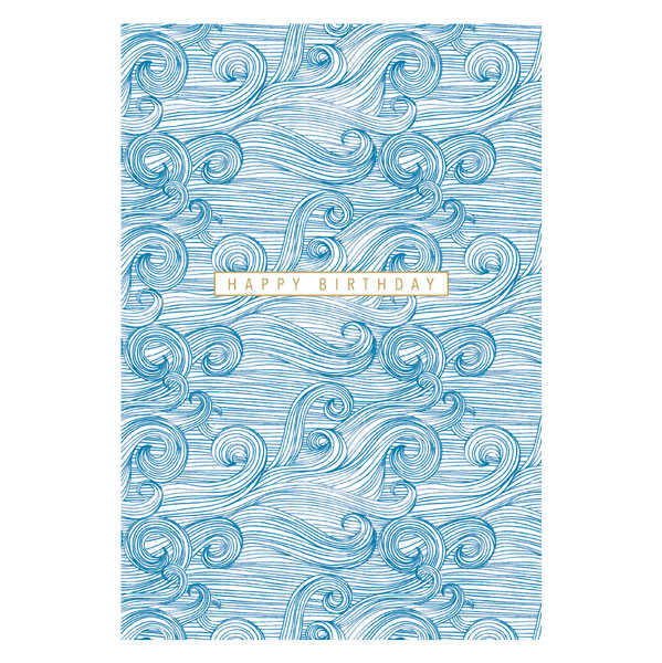 ArtFile Happy Birthday Blue Waves SK04