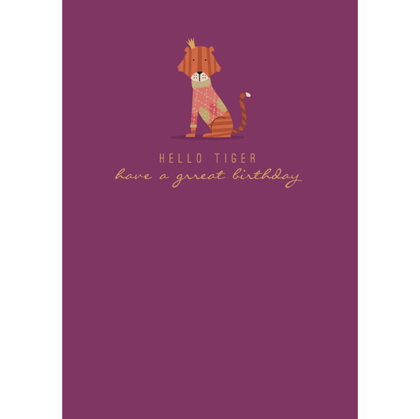 ArtFile Hello Tiger Have A Great Birthday CF42
