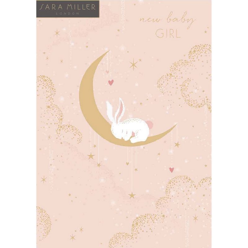New Baby Girl Bunny On The Moon