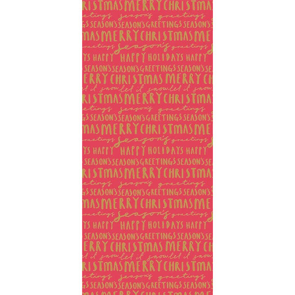 Art File Red and Gold Metallic Merry Christmas Tissue Paper TISX11 main