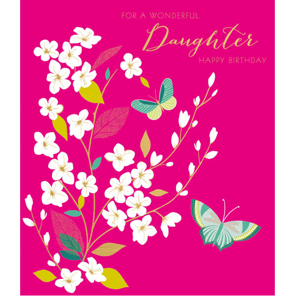 ArtFile Wonderful Daughter Birthday Card SAMR04