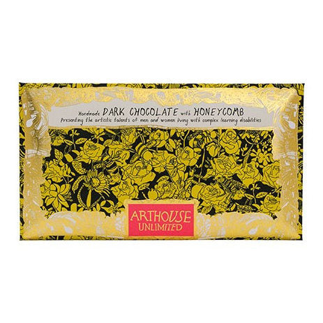 ArtHouse Bee Free Dark Chocolate with Honeycomb Bar front