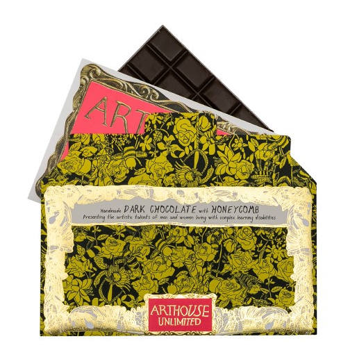 ArtHouse Bee Free Dark Chocolate with Honeycomb Bar main