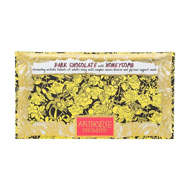 ArtHouse Unlimited Chocolate Bar Bee Free Dark Chocolate with Honeycomb CHOC063 front