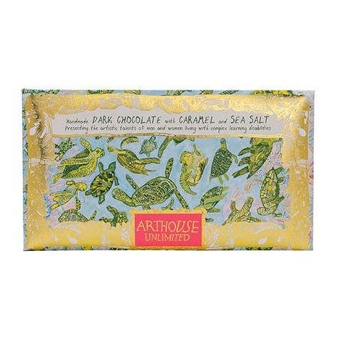 ArtHouse Unlimited Turtles Dark Chocolate with Caramel and Sea Salt front